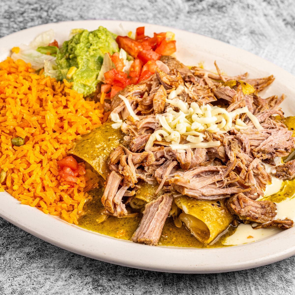 Sizzling fajitas with peppers and onions